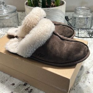 Brown UGG slippers